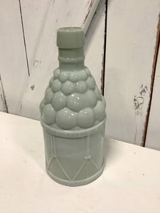 Grey Milk Glass Bottle