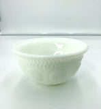 Detailed Milk Glass Bowl