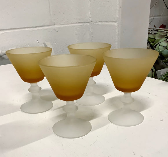 Frosted Cordial Glasses