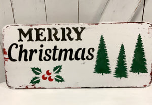 Rectangular Xmas Signs