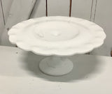 Scalloped Pedestal Dish