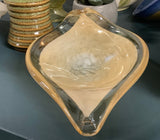 Art Glass Leaf Dish