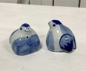 Vintage Bluebird Salt Pepper Shakers
