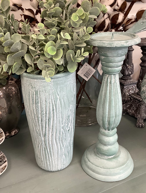 Vase & Candlestick pair