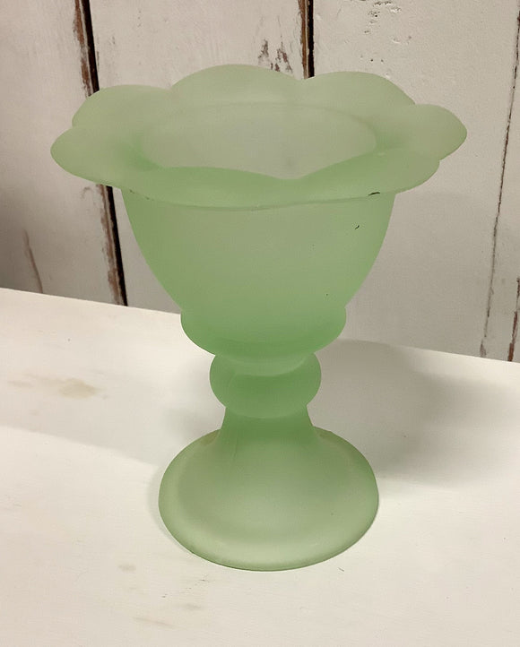 Frosted Glass Candlestick