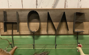 Home sign with Hooks