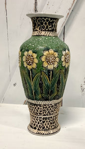 Vintage Sunflower Vase