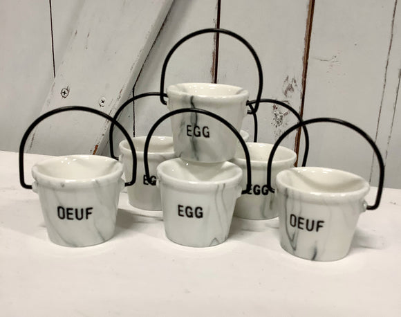 Marble egg cups