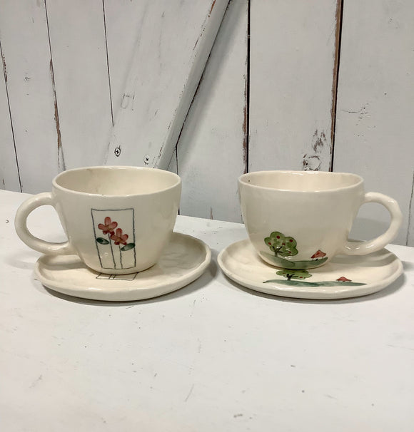 Whimsical Cup & Saucer