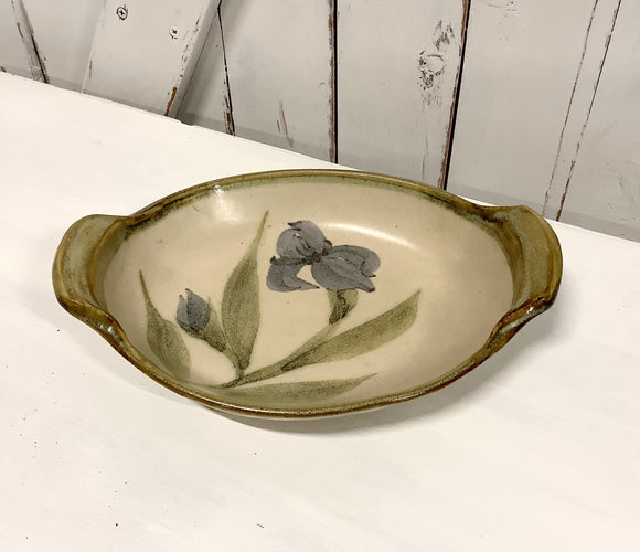 Iris Pottery Dish