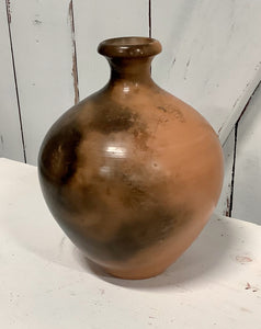 Blush chocolate pottery vase