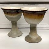 Pair of Pottery Goblets
