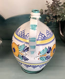 Floral ceramic jug