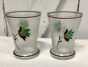 Pair vintage Juice Glasses
