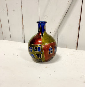 Cobalt Houses Bottle