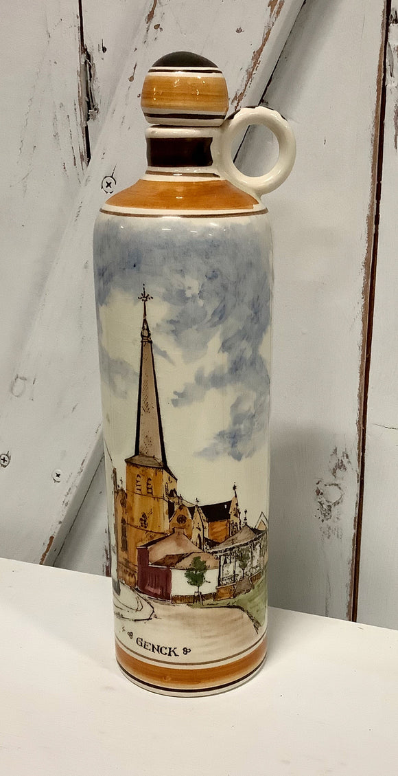 Handpainted bottle with stopper