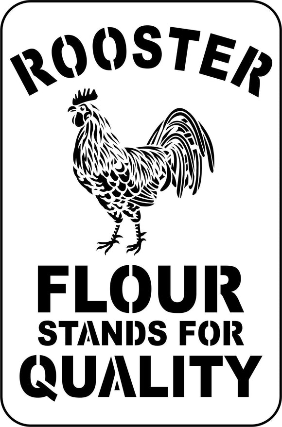 Rooster Flour - JRV Stencil